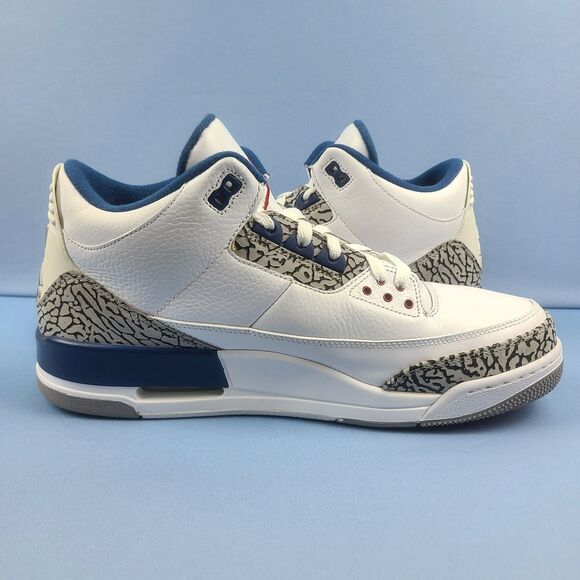 Air Jordan 3 Retro 2011 Mens Size 13 "True Blue" Basketball Sneakers 136064-104 - Picture 8 of 16